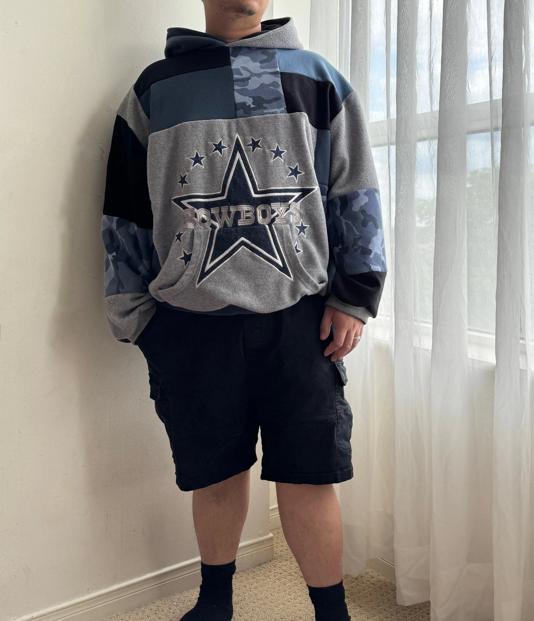 Cowboys patchwork hoodie