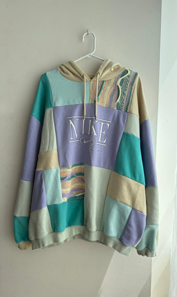 Seafoam Patchwork Hoodie