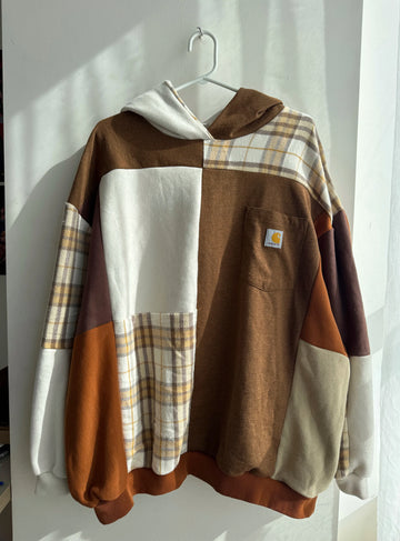 Upcycled Patchwork Hoodie