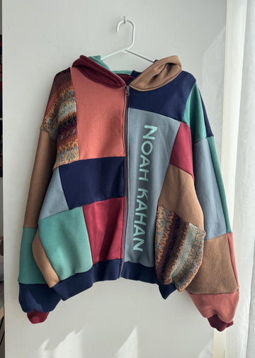 Noah Kahan Upcycled Zip Up Hoodie